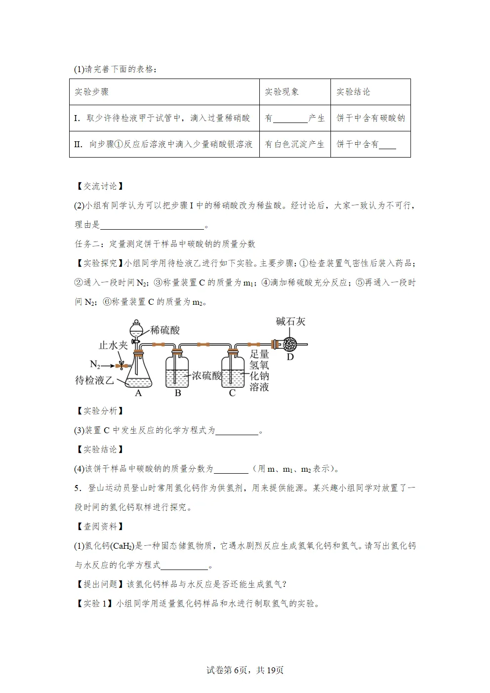 E15 2026决胜中考 《专题训练---科学探究 实验探究题》[Word可编辑] 第6张