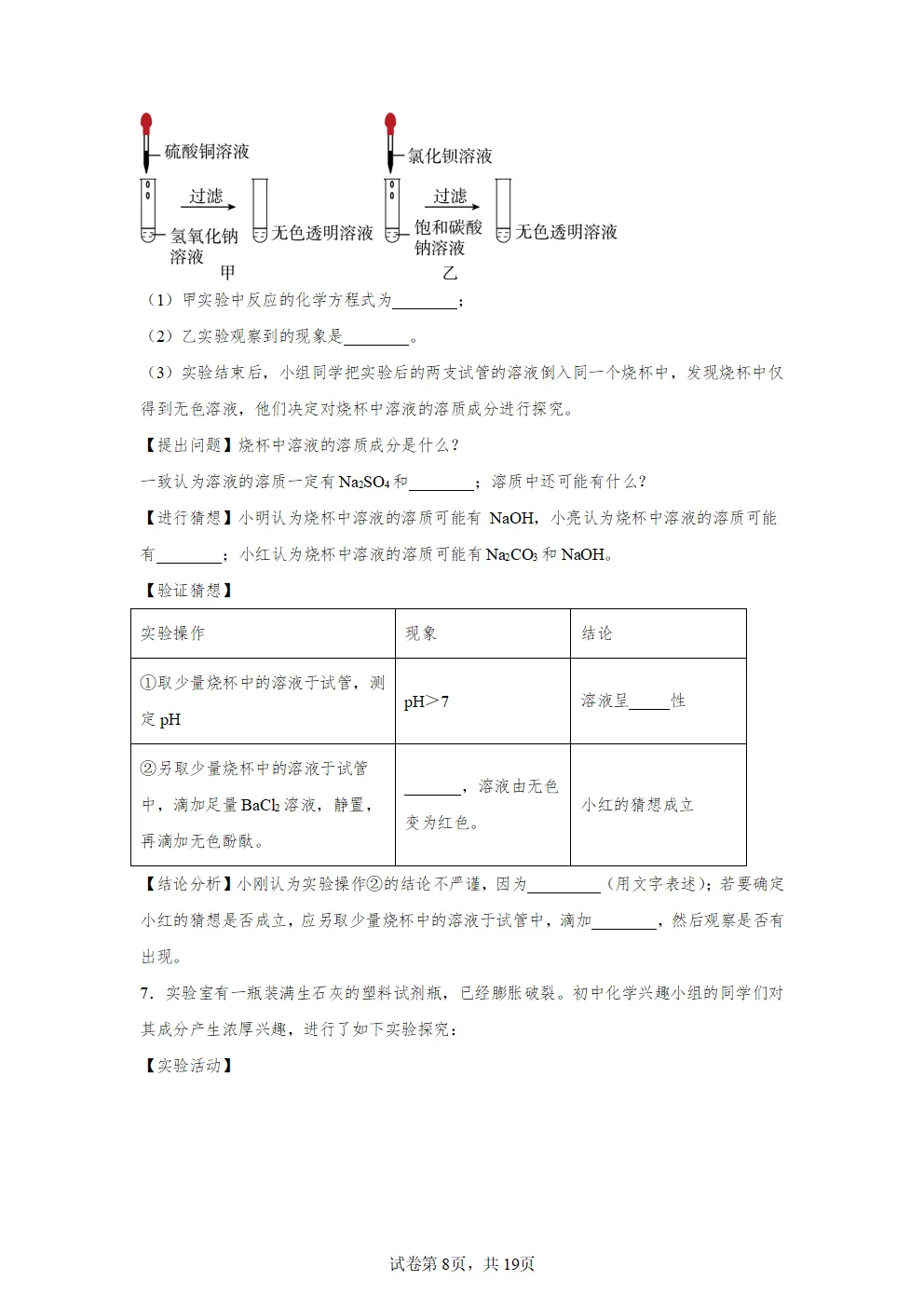 E15 2026决胜中考 《专题训练---科学探究 实验探究题》[Word可编辑] 第8张