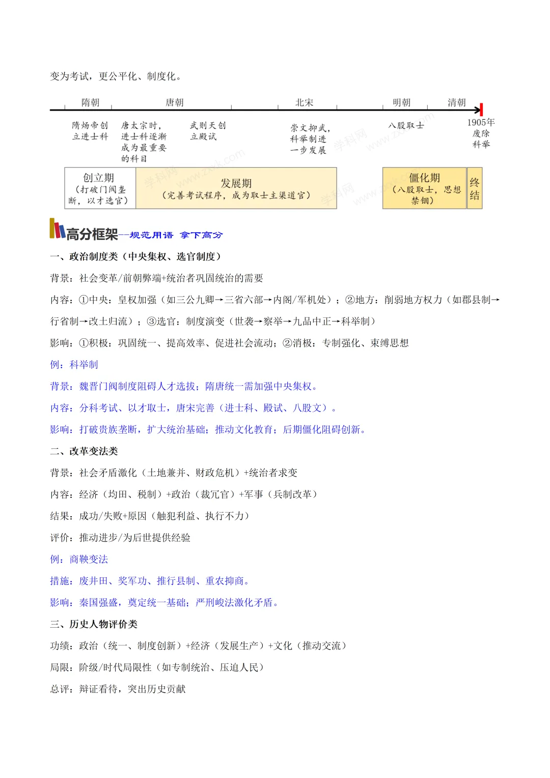 初中历史——2026年中考考前20天冲刺讲义(全国通用) 第10张