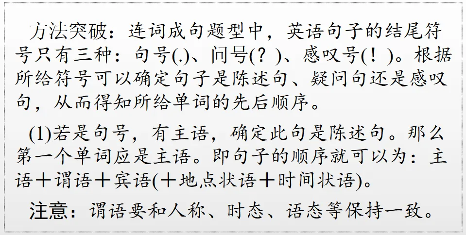 中考连词成句 题型技巧与训练 第11张