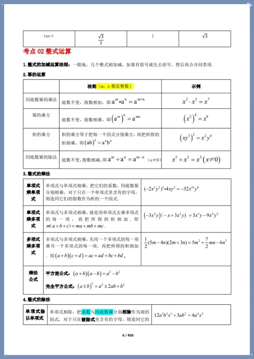中考数学|26新总复习冲刺最后一课(含原卷版)【电子版可打印!】 第6张 中考数学|26新总复习冲刺最后一课(含原卷版)【电子版可打印!】 第6张