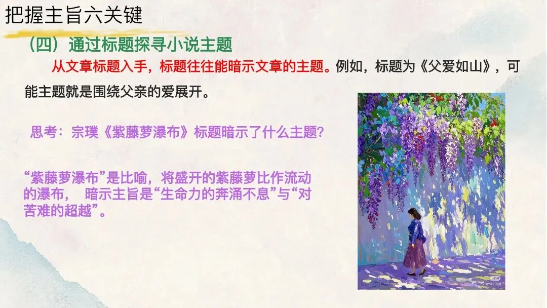 中考文学作品阅读把握文章主旨这样上太赞了 第14张