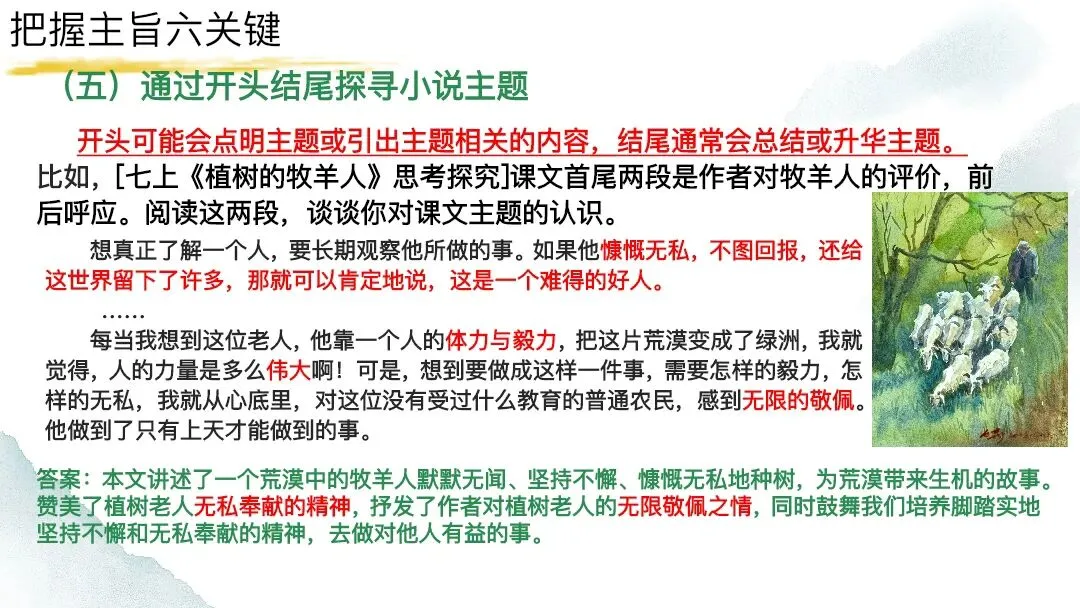中考文学作品阅读把握文章主旨这样上太赞了 第15张