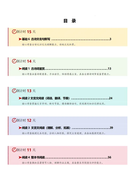 2026中考语文考前冲刺15天 第3张 2026中考语文考前冲刺15天 第3张