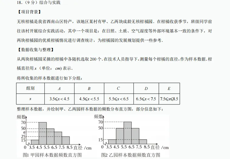 011河南省郑州市惠济区2025年中考数学一模试卷 第38张