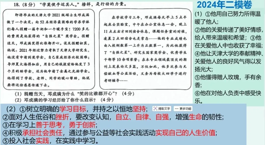 孟美琪|濮阳市24、25年二模道法试卷讲评教学反思 第1张 孟美琪|濮阳市24、25年二模道法试卷讲评教学反思 第1张