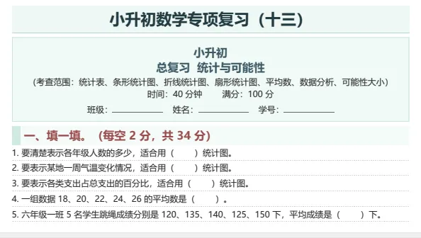 小升初数学16 大专项 + 2真题卷(含答案) 第14张