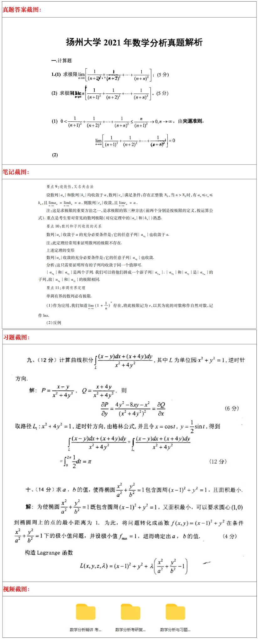 扬州大学2027考研真题资料 | 扬州大学数学考研601数学分析822高等代数答案笔记题库|持续更新中…… 第26张 扬州大学2027考研真题资料 | 扬州大学数学考研601数学分析822高等代数答案笔记题库|持续更新中…… 第26张