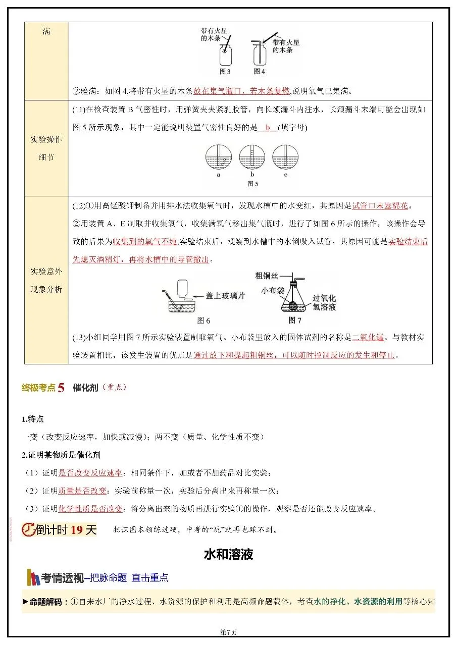 2026年中考化学考前20天冲刺讲义 第7张
