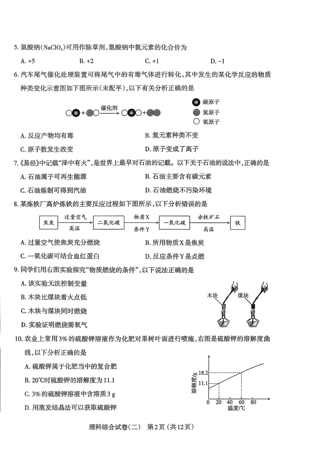 【理综试卷】太原市2026年初中学业水平模拟考试(二) 第4张 【理综试卷】太原市2026年初中学业水平模拟考试(二) 第4张
