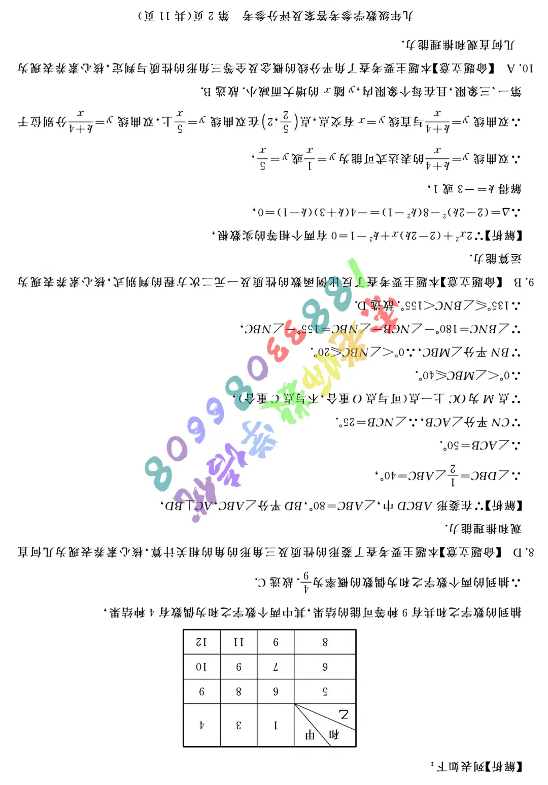 2026张家口市中考二模数学物理试卷(含参考答案) 第19张