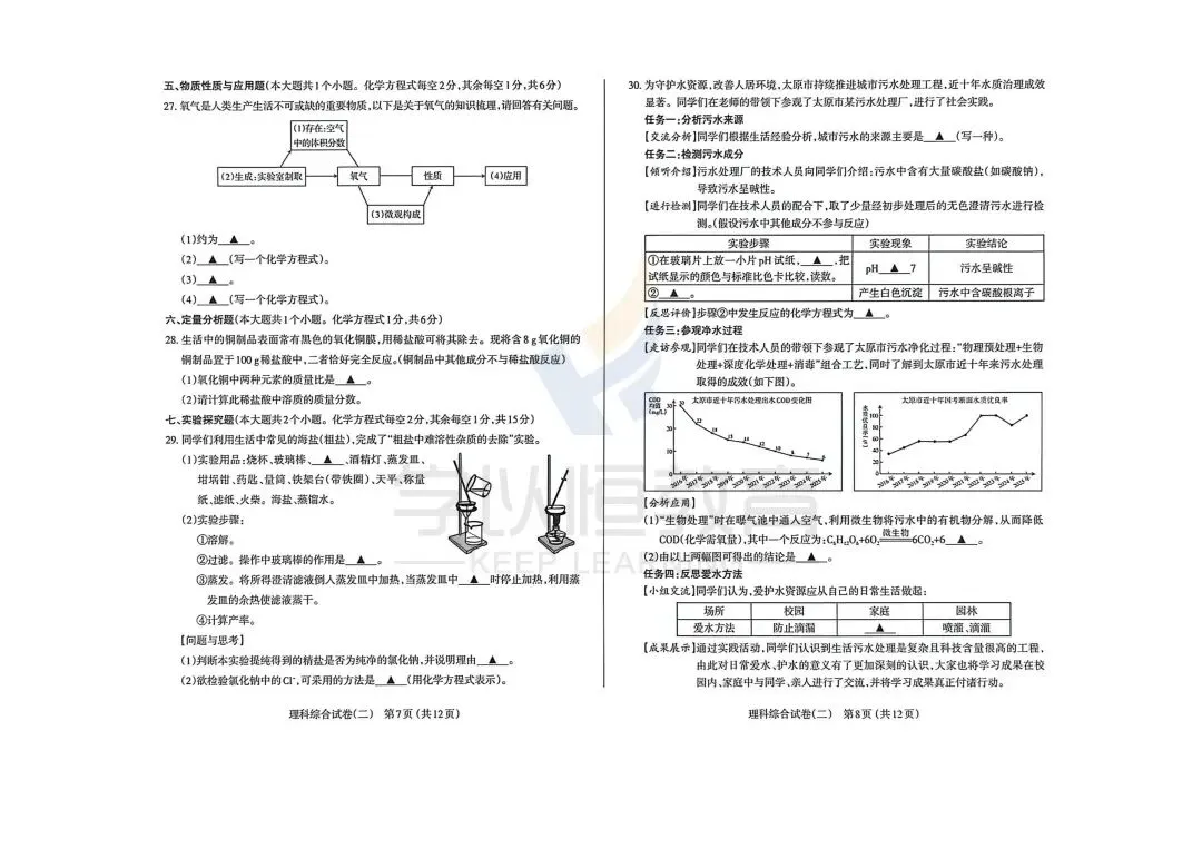 【最新最全】26太原市初中学业水平模拟考试(二)试卷及答案(持续更新中) 第17张 【最新最全】26太原市初中学业水平模拟考试(二)试卷及答案(持续更新中) 第17张