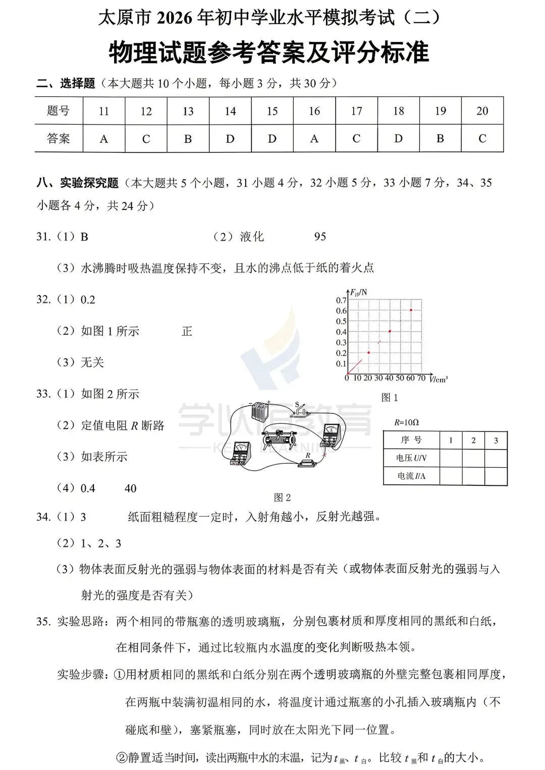 【最新最全】26太原市初中学业水平模拟考试(二)试卷及答案(持续更新中) 第24张 【最新最全】26太原市初中学业水平模拟考试(二)试卷及答案(持续更新中) 第24张