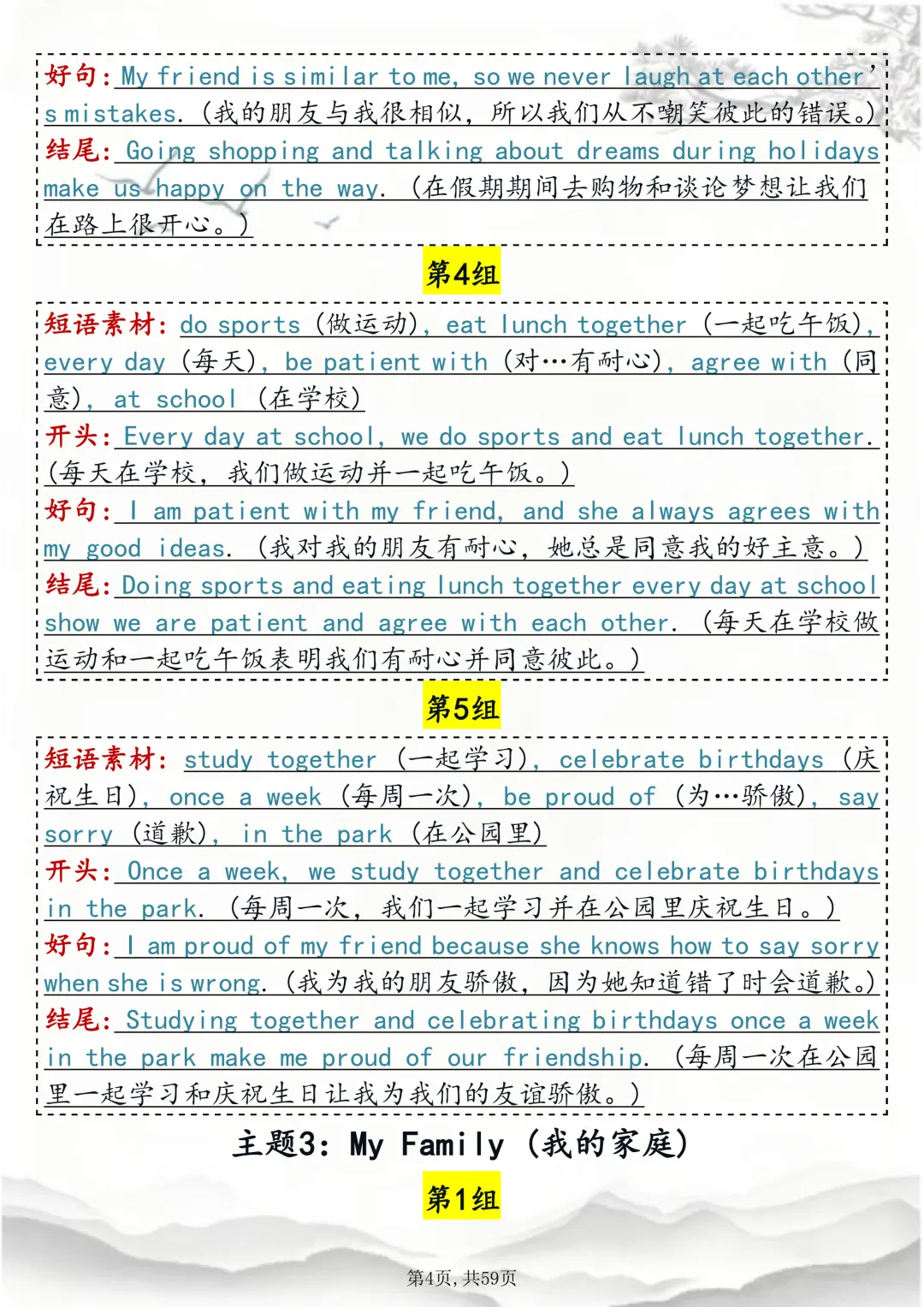 2026中考考前冲刺!英语写作 30 个预测话题(word打印版) 第4张