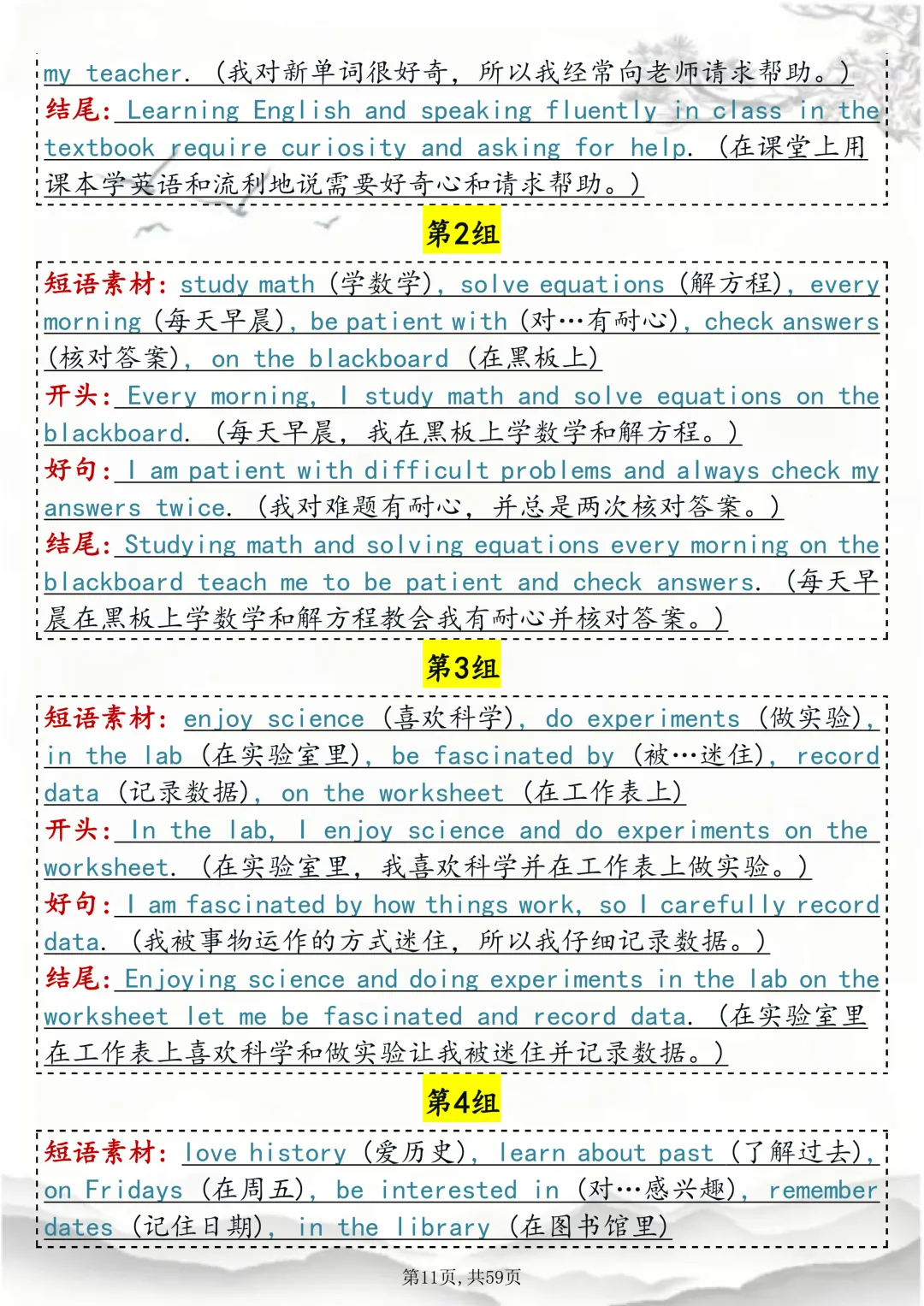 2026中考考前冲刺!英语写作 30 个预测话题(word打印版) 第11张