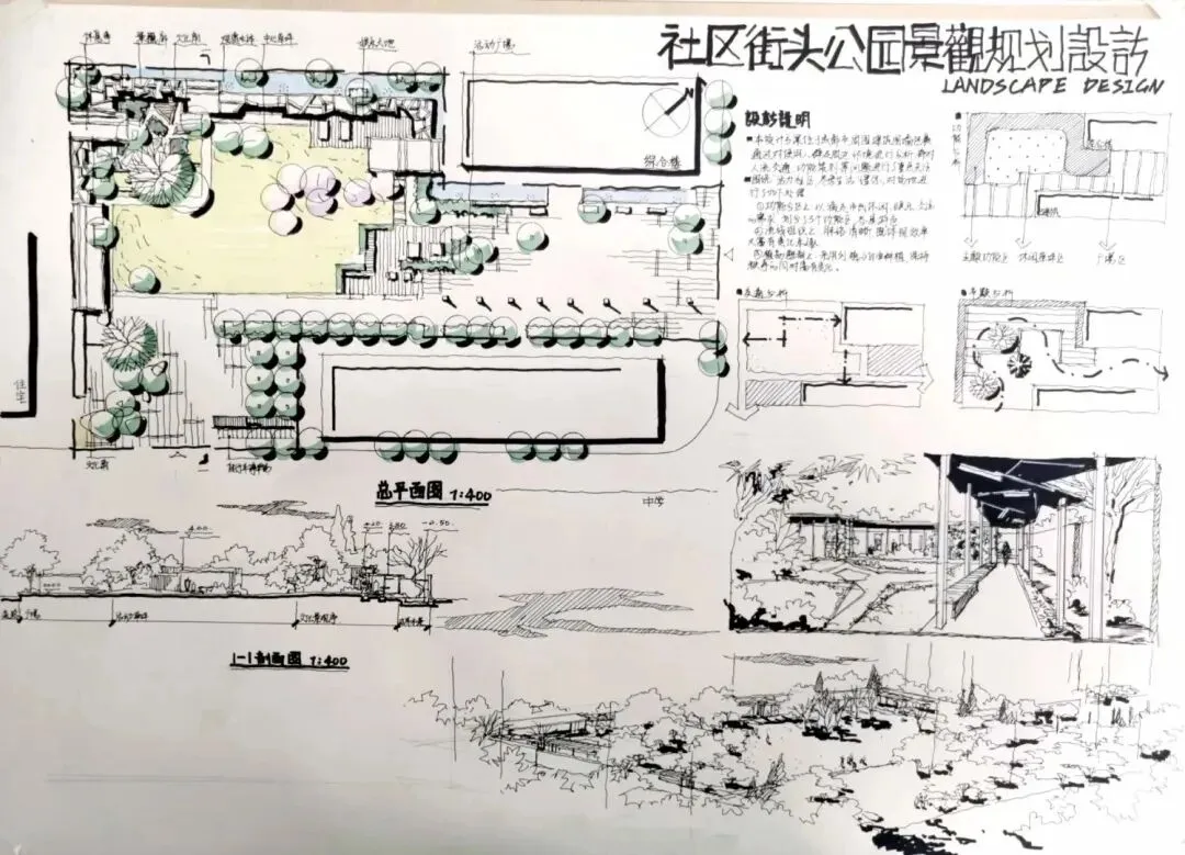 西南交大风景园林考研真题拆解:社区街头公园,到底考什么? 第5张 西南交大风景园林考研真题拆解:社区街头公园,到底考什么? 第5张