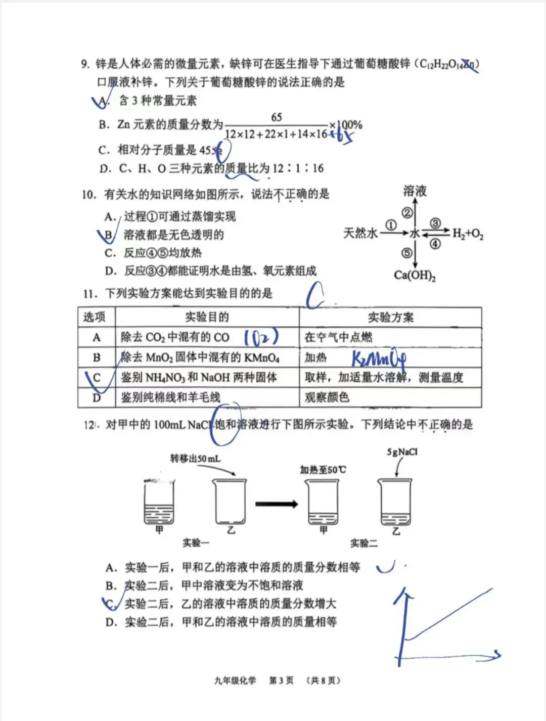 26年广州海珠区化学二模试卷及答案 第3张