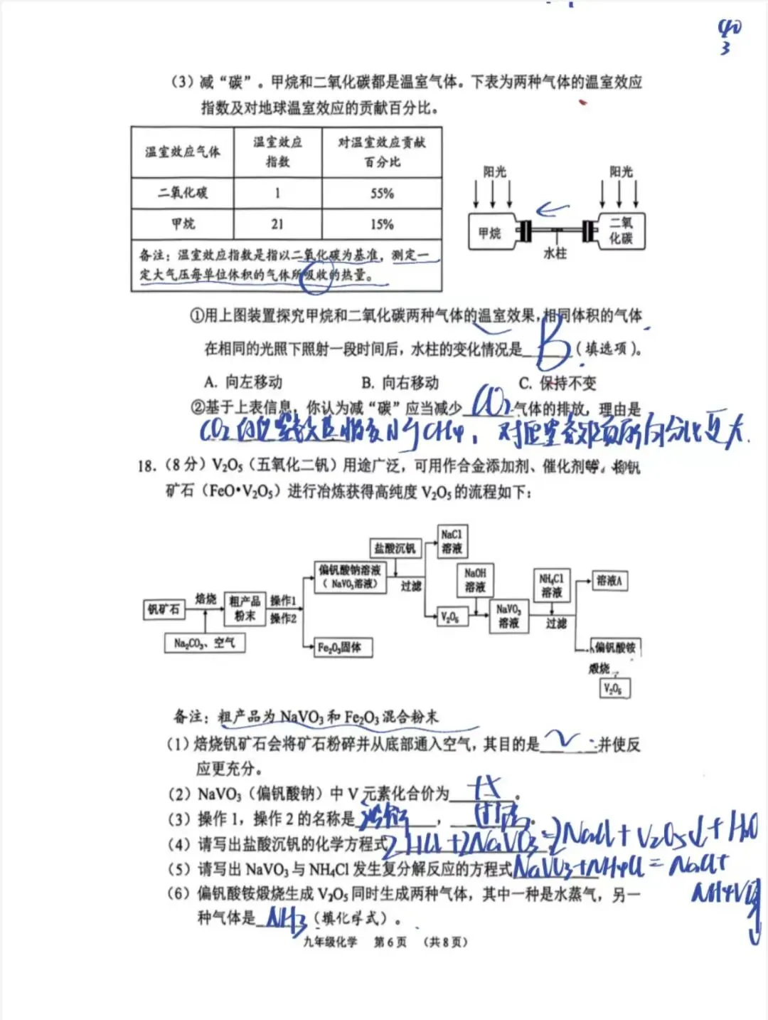 26年广州海珠区化学二模试卷及答案 第6张