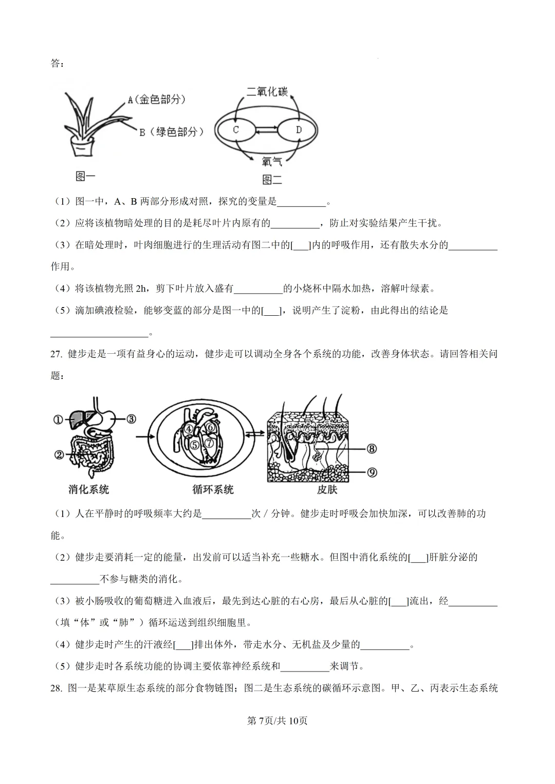 郴州二模全科试卷推送+生物深度解析:一篇文章看懂湖南首次开卷新考法-第117张图片-四季读书网 郴州二模全科试卷推送+生物深度解析:一篇文章看懂湖南首次开卷新考法-第117张图片-四季读书网