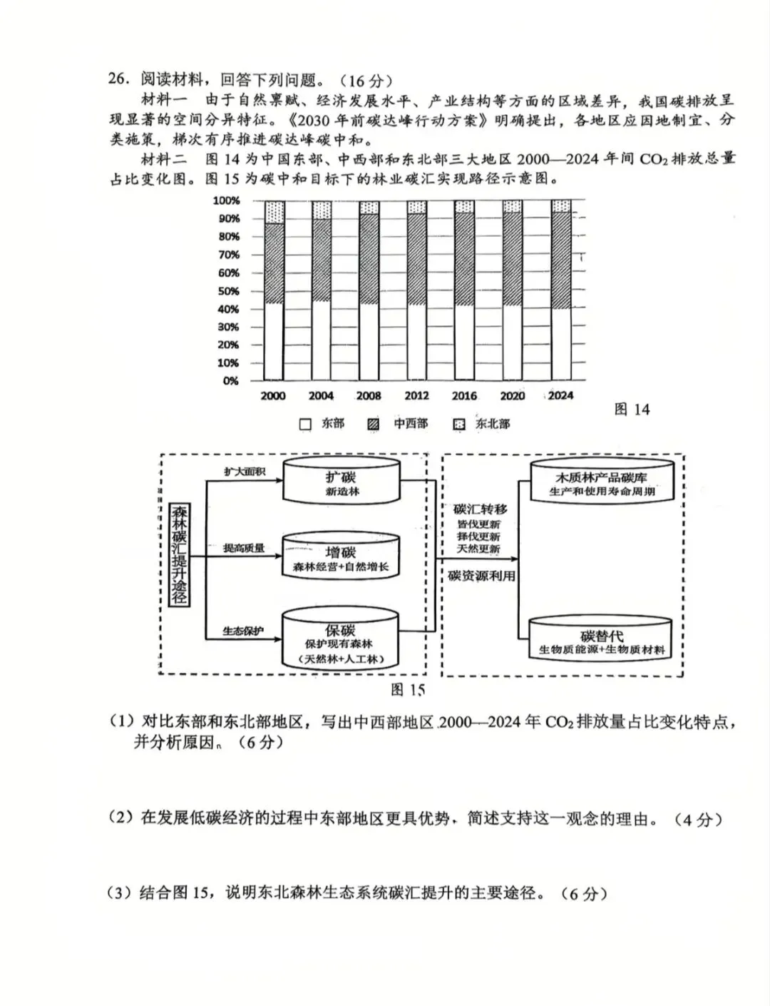 2026年5月扬州高三四模地理试卷和参考答案-第8张图片-四季读书网