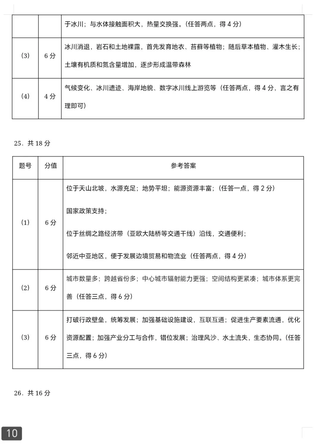 2026年5月扬州高三四模地理试卷和参考答案-第10张图片-四季读书网