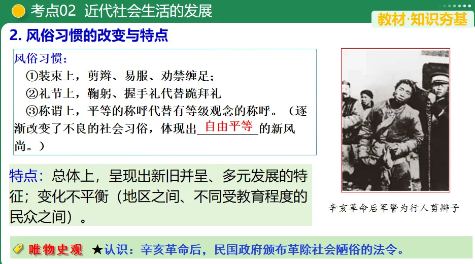 【中考复习专题】近代经济、社会生活与教育文化事业的发展-第7张图片-四季读书网