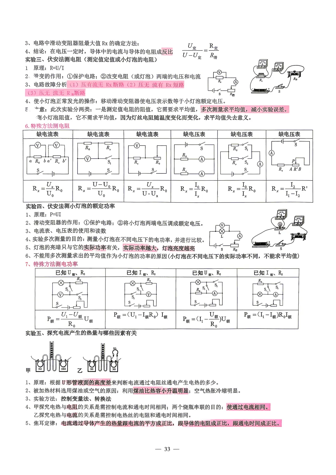 中考物理基础实验考点汇编 第4张