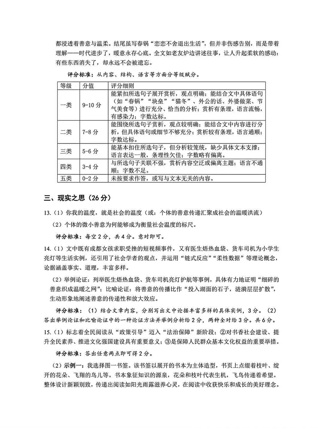 2026年九年级中考模拟测试(5月) 第24张