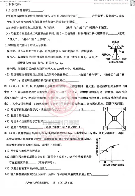 【九下】2026年阿城区二模 化学试卷及答案 第7张