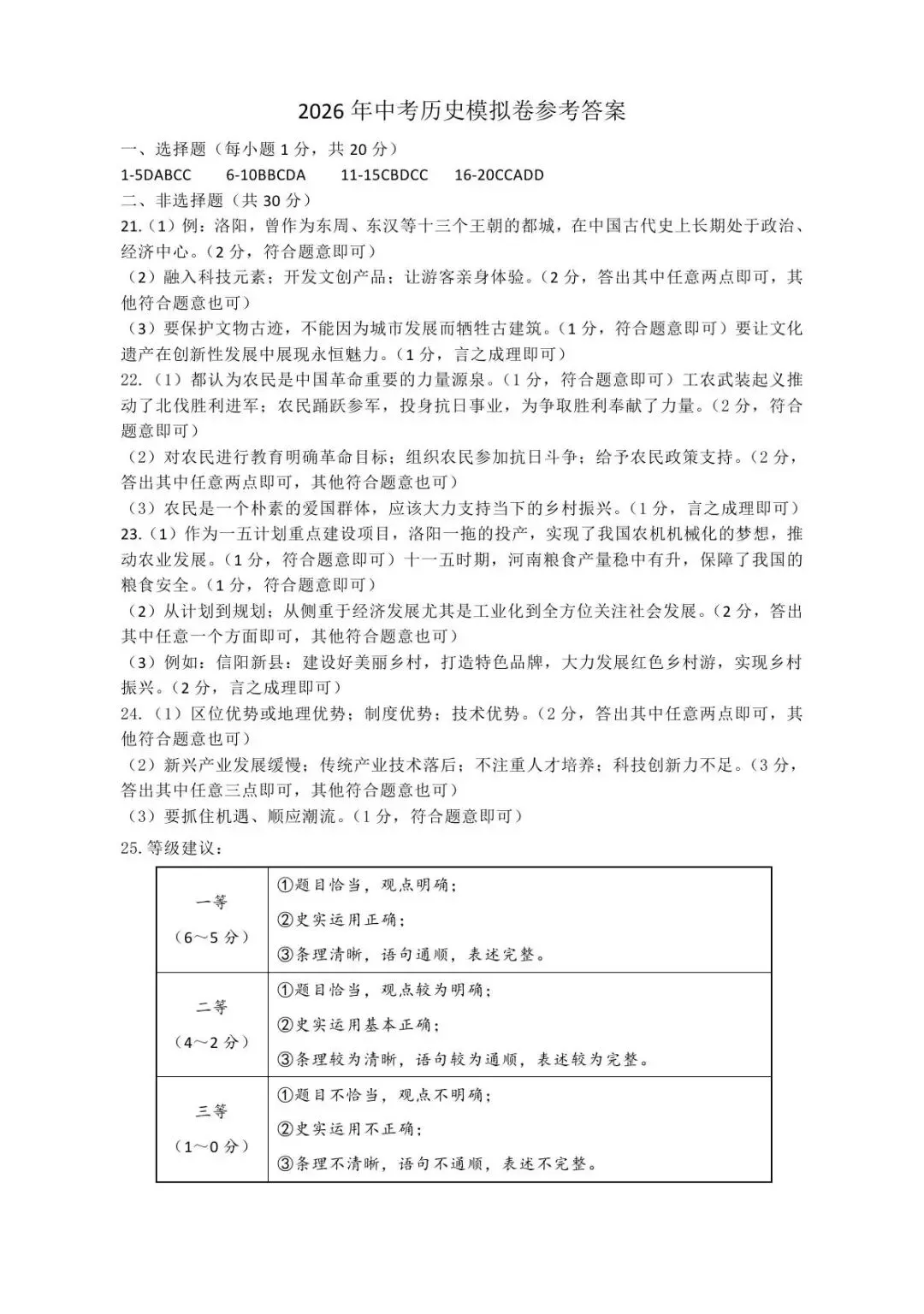 【三模真题】2026年郑州市九校联考中招二模各科试卷及答案(7科全+听力) 第65张 【三模真题】2026年郑州市九校联考中招二模各科试卷及答案(7科全+听力) 第65张