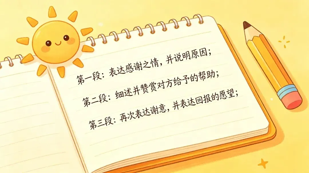 中考英语书面表达——手把手教你写出一封高分得体的感谢信(附模板+句型) 第2张