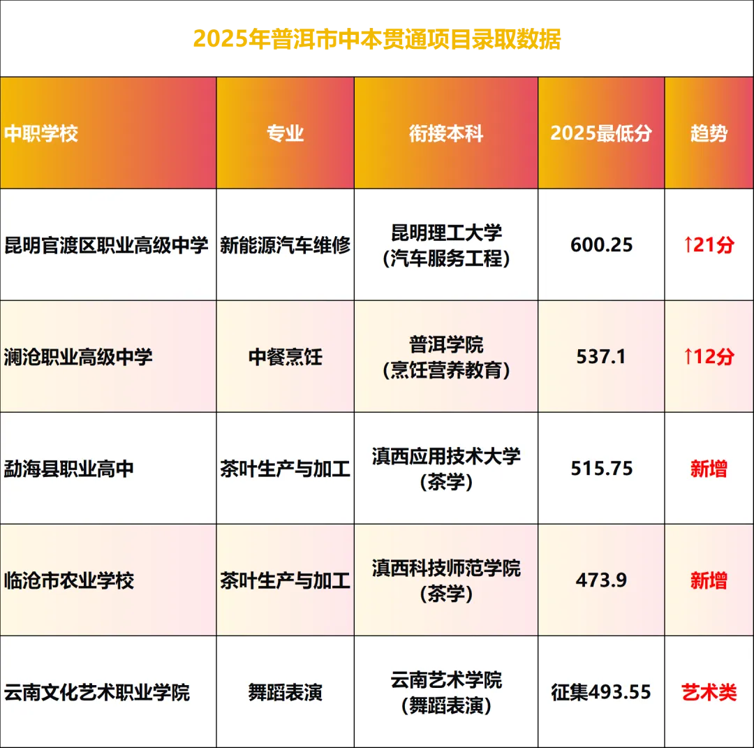 【2026普洱中考择校】2026年普洱中考各分数段如何精准择校?附近两年分数线全解析 第13张 【2026普洱中考择校】2026年普洱中考各分数段如何精准择校?附近两年分数线全解析 第13张