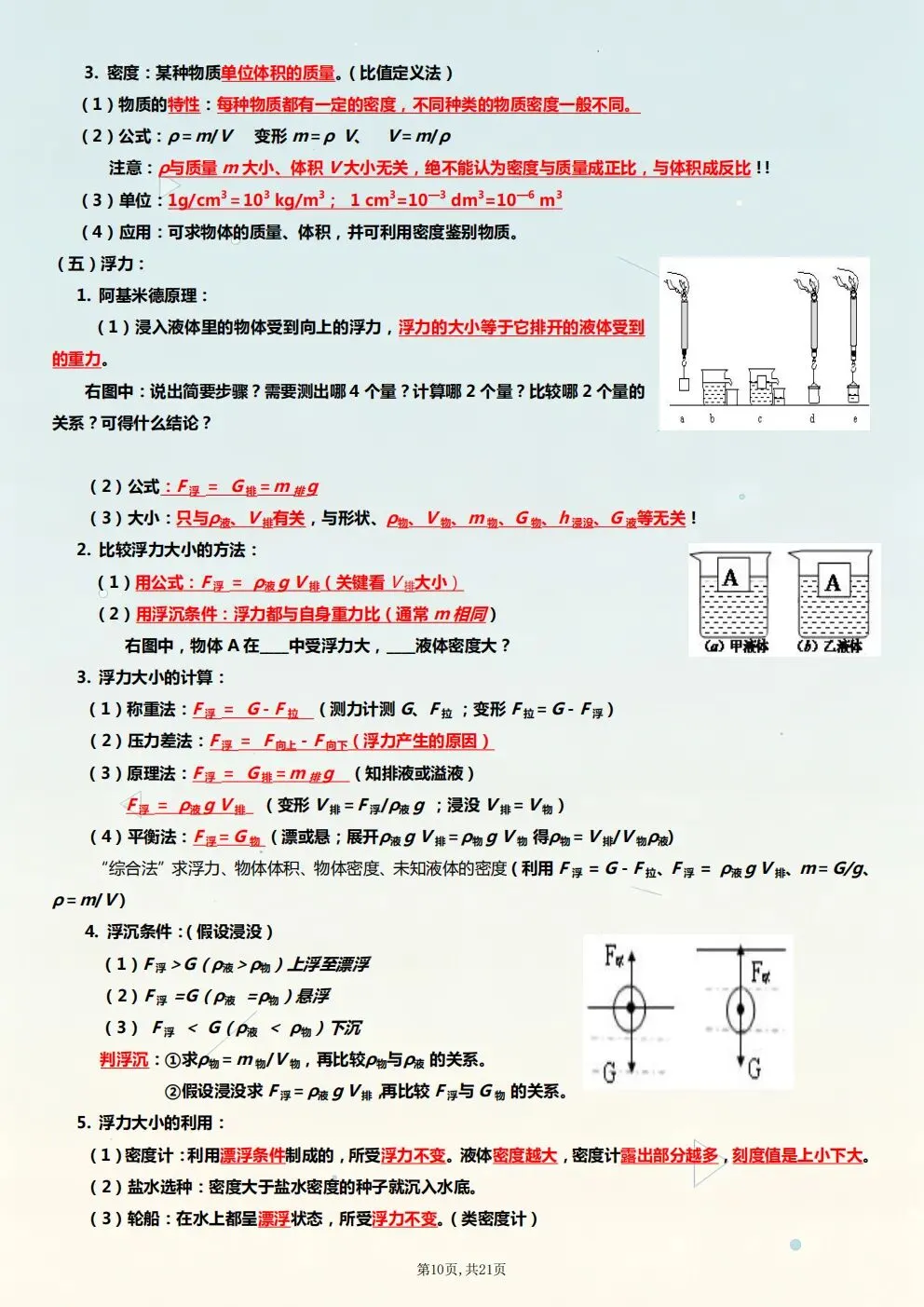中考物理专项丨26年中考物理核心考点归纳(电子版可打印) 第6张