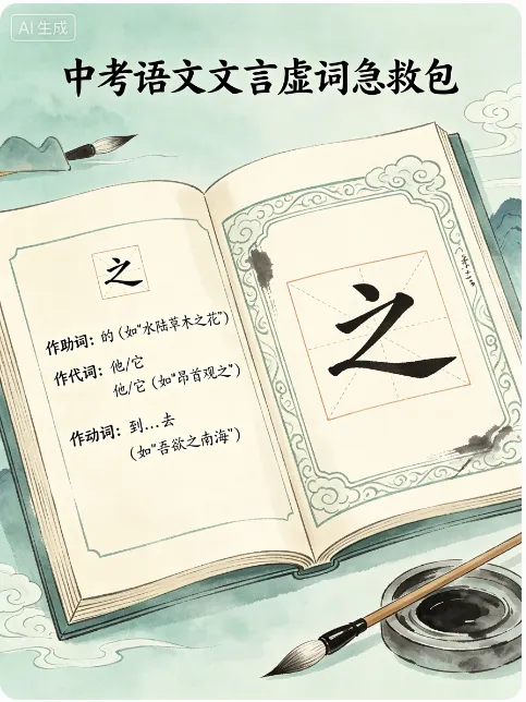 中考语文文言虚词:课内文言文最易错的地方 第2张