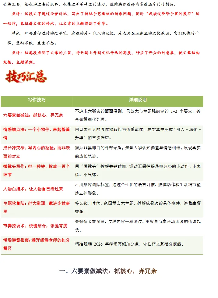 中考语文作文提分攻略,答题模版+热点话题,考试一定会考,速看! 第16张
