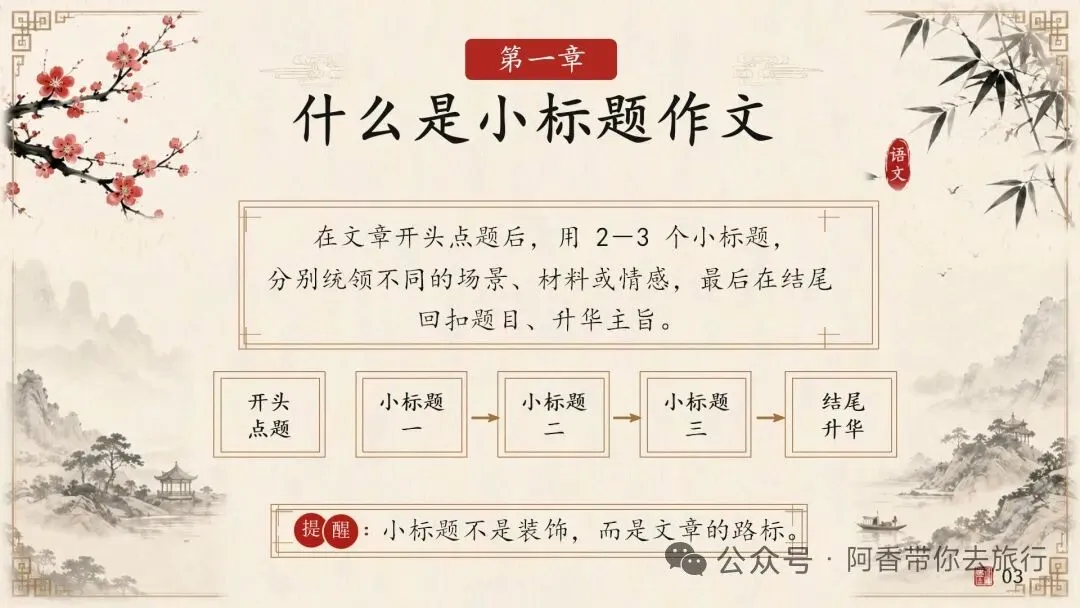 中考作文小标题的运用技法 第3张