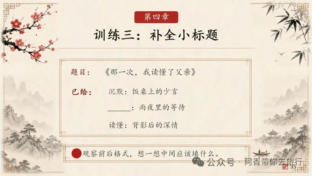 中考作文小标题的运用技法 第29张