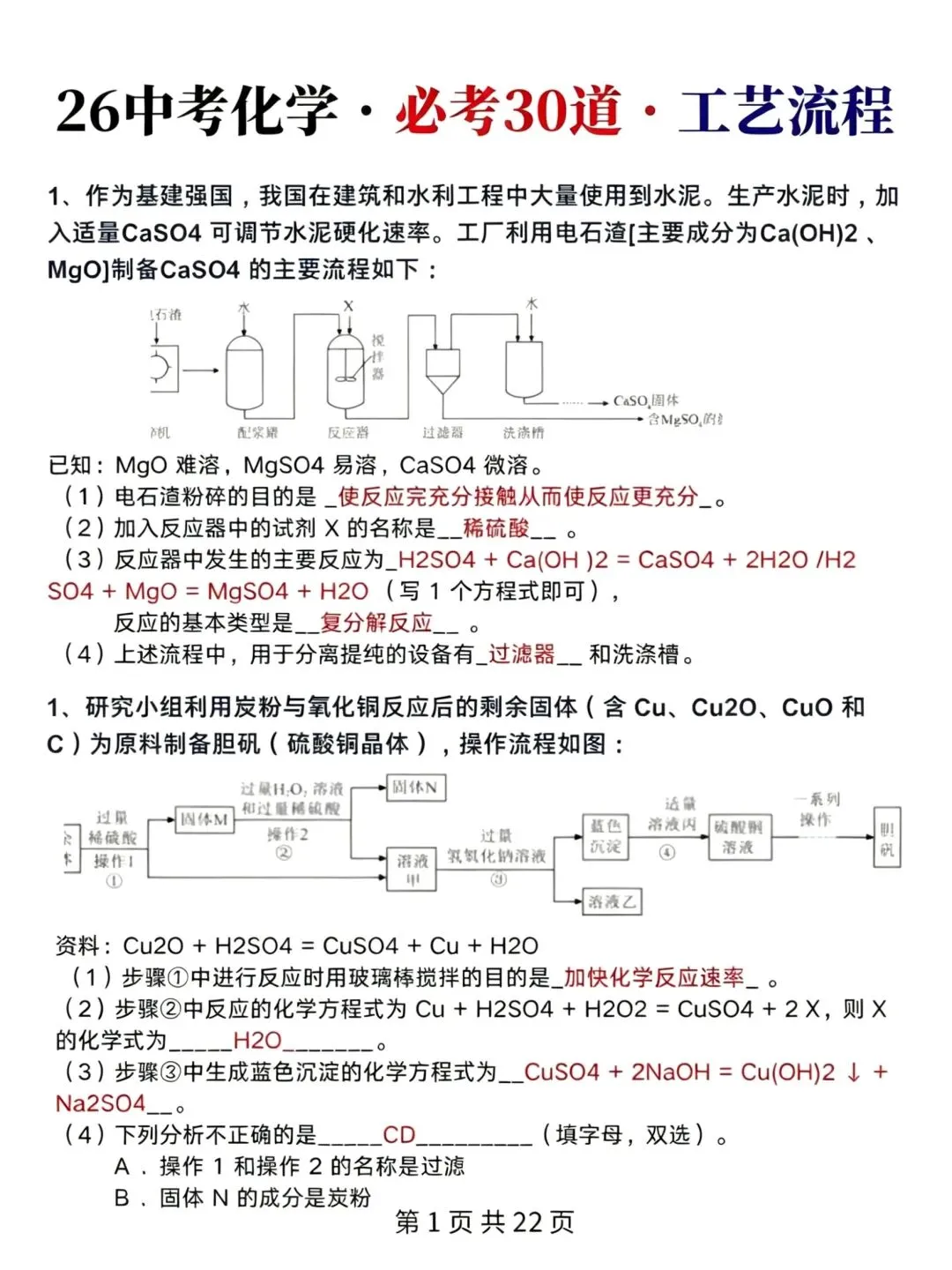 中考化学考前必背核心知识点 第5张