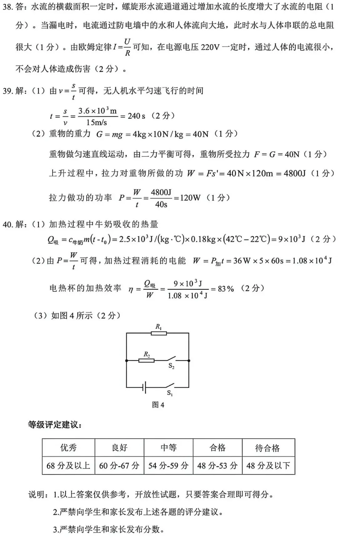 太原市26年中考二模|理综试卷以及解析 第11张