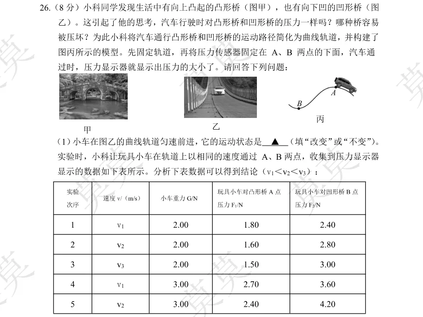 【杭州二模试卷】26上城/西湖/拱墅/余杭/临平二模试卷 第14张 【杭州二模试卷】26上城/西湖/拱墅/余杭/临平二模试卷 第14张
