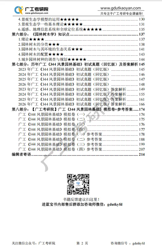 【27蓝宝书】27广工风景园林初试考点真题笔记#第三版#,上岸研究生亲自编撰! 第4张