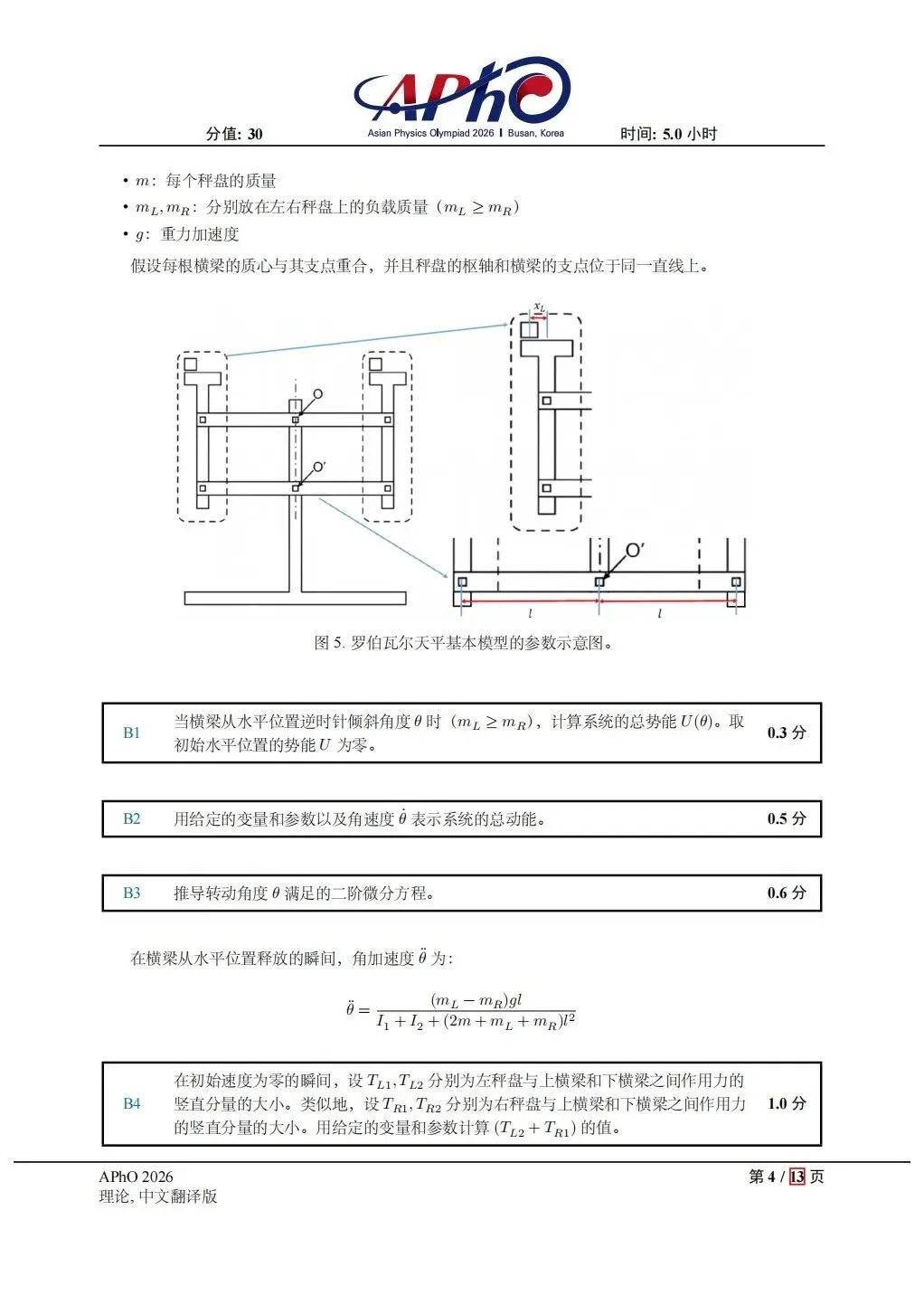 2026APHo物理试卷202605 第4张 2026APHo物理试卷202605 第4张