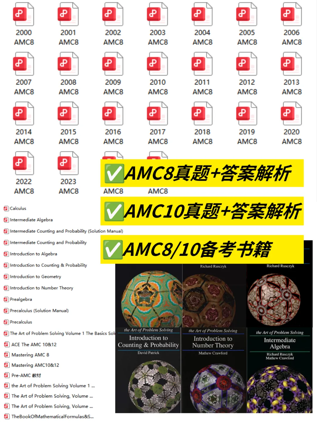 【AMC备考】AMC10/12历年真题+配套公式汇总,PDF可打印 第8张