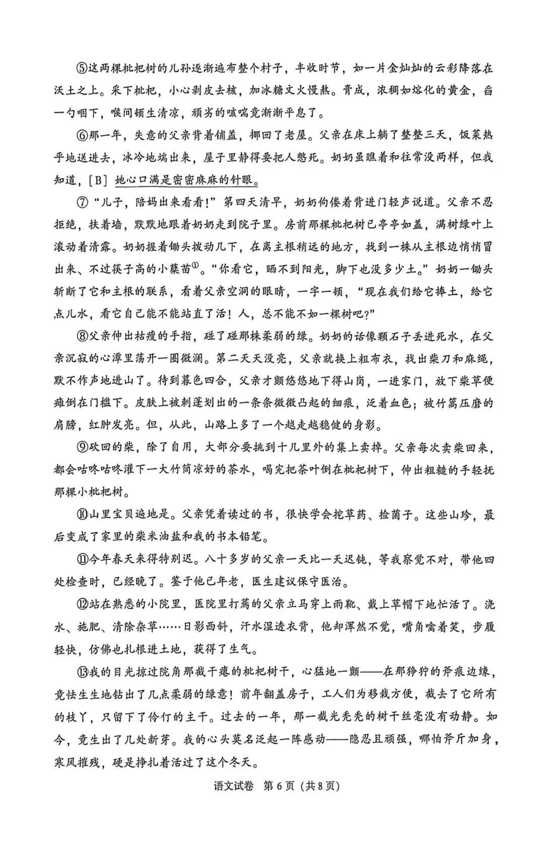 2026年大连市中考二模语文试卷 第5张
