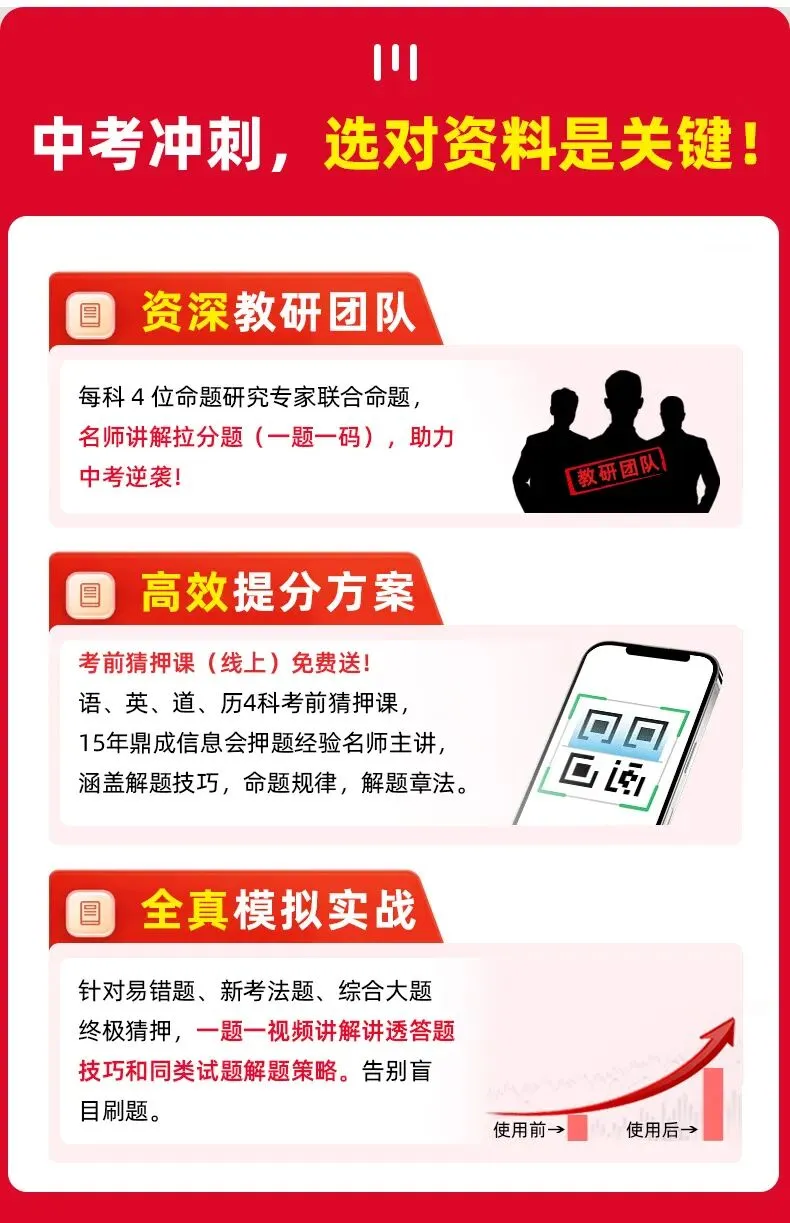 鼎成2026《中考必杀技》现货首发!!精准预测,高效提分,初三生冲刺就靠它~ 第3张