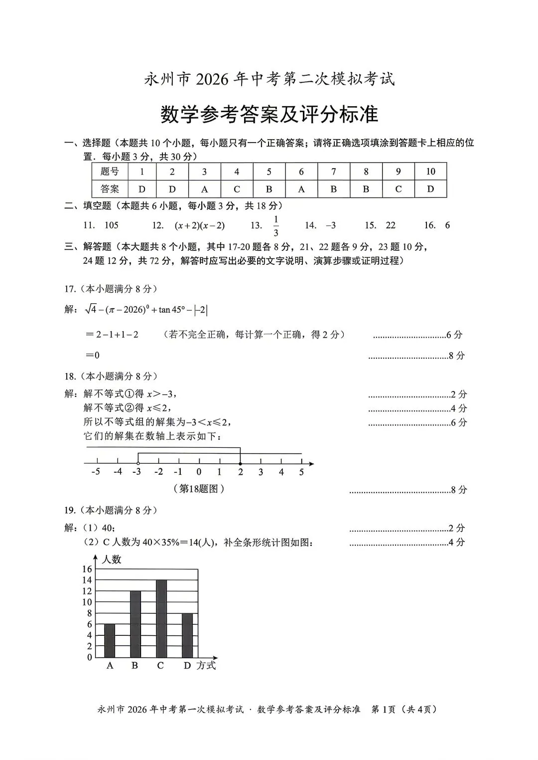 永州中考二模答案(语数化历) 第5张
