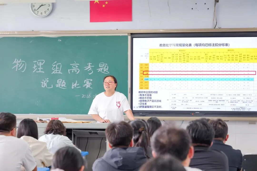 精研高考真题 深耕教学实效 | 我校物理组开展大组教研暨高考题说课比赛 第18张