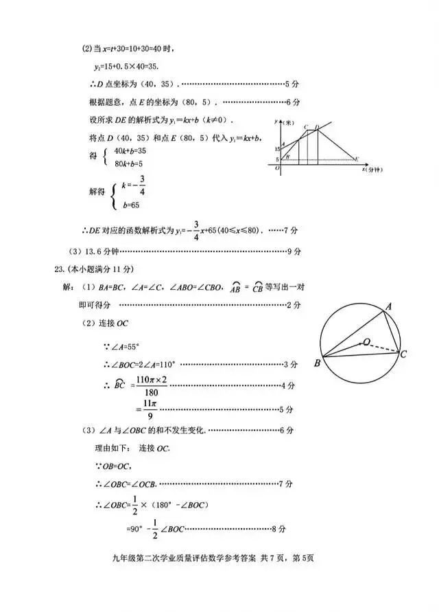 2026年5月唐山丰南区中考数学二模试卷含答案 第13张