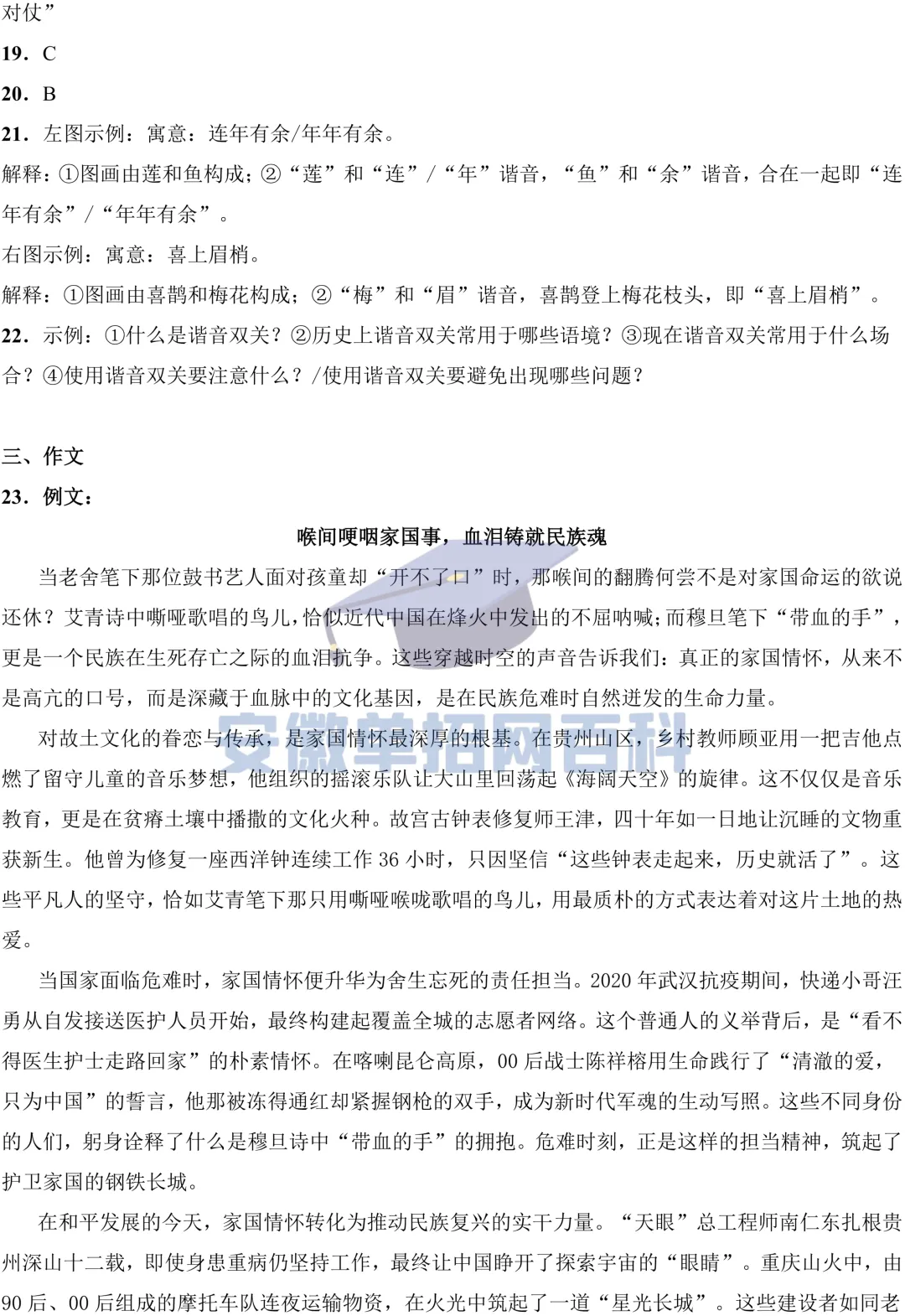 语文试卷丨安徽2025年高考语文真题试卷及参考答案-第13张图片-四季读书网