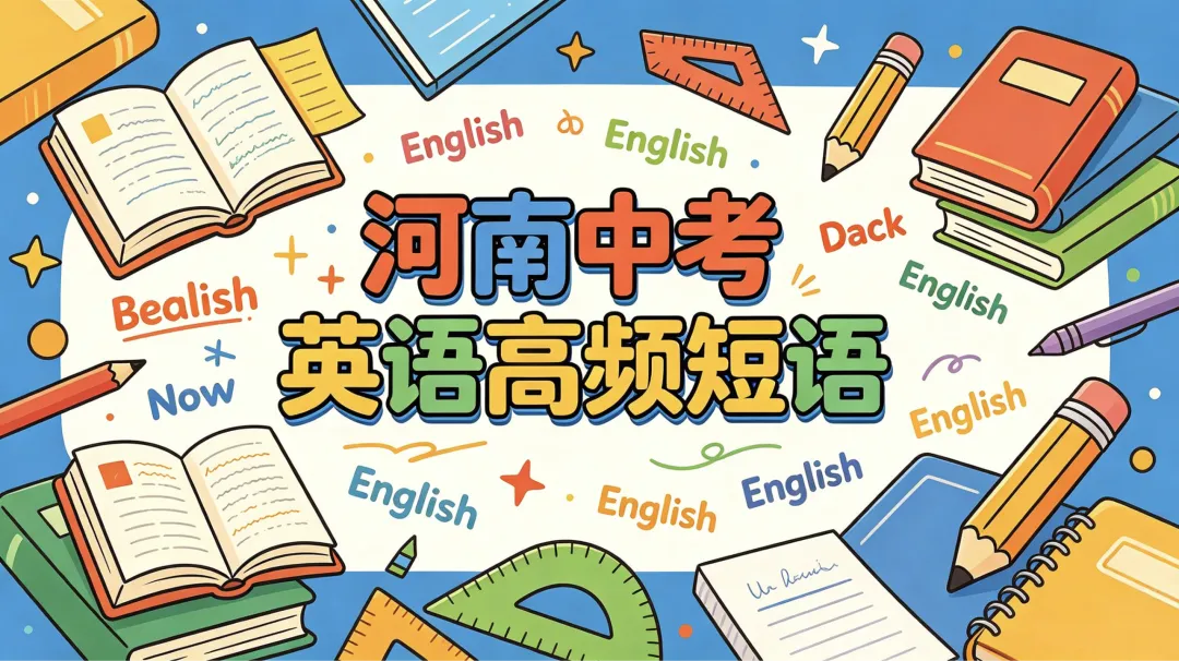 河南中考英语高频短语 第1张